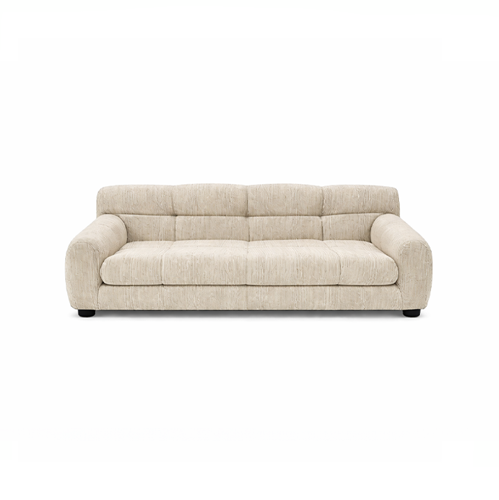 Linen Dog Sofa — 38" Low-Profile Upholstered Lounge Bed for Medium Dogs